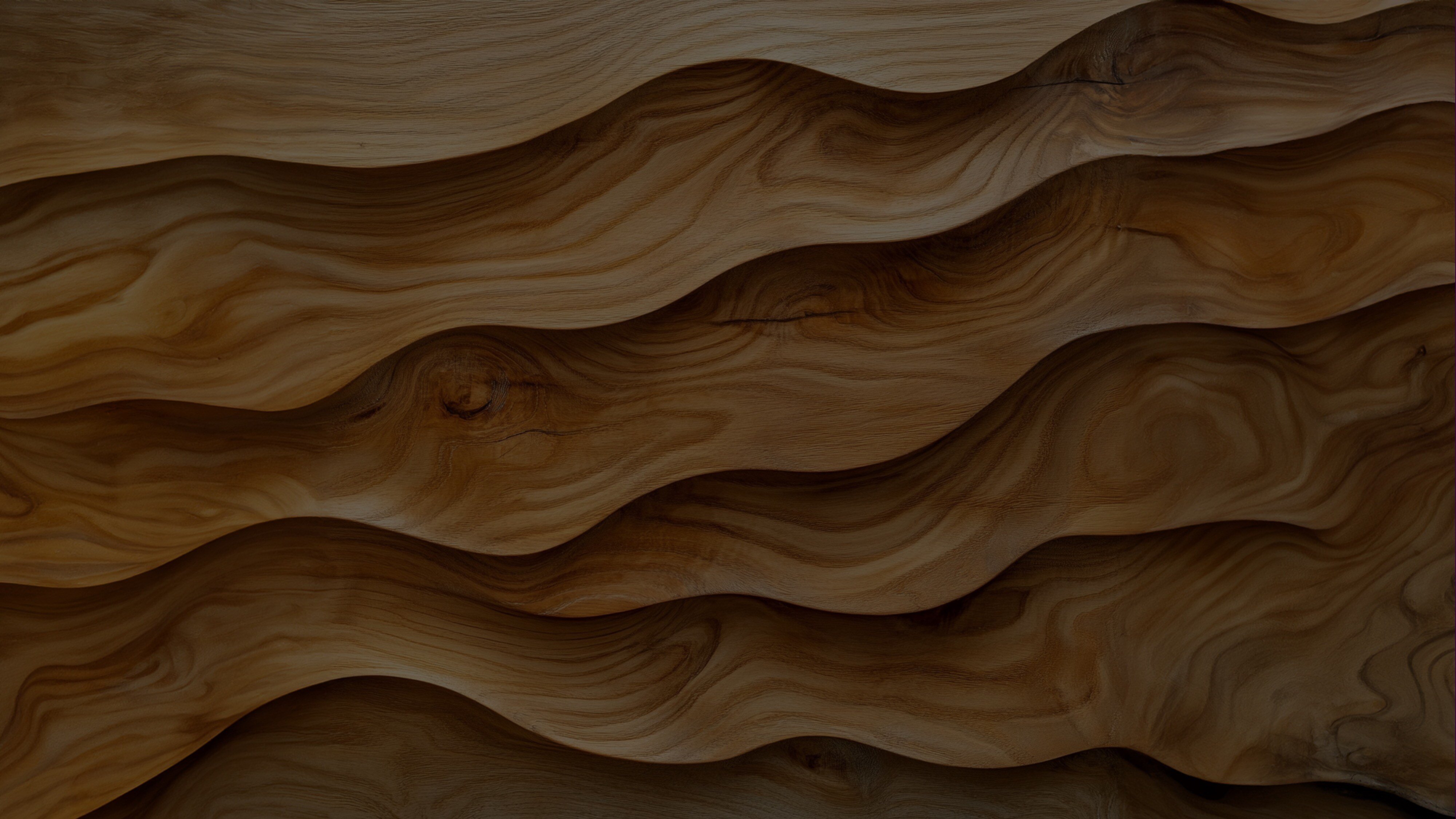 waves of textured wood